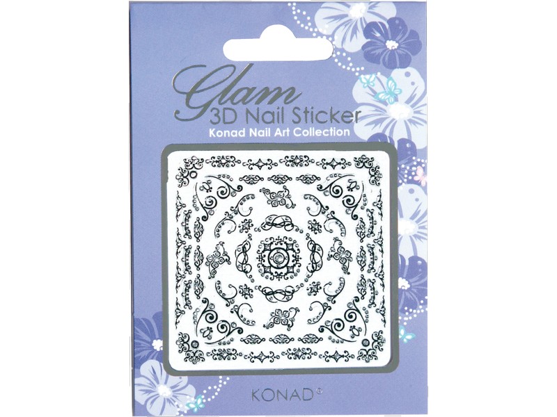 Glam sticker 3D para uñas K3D-B03