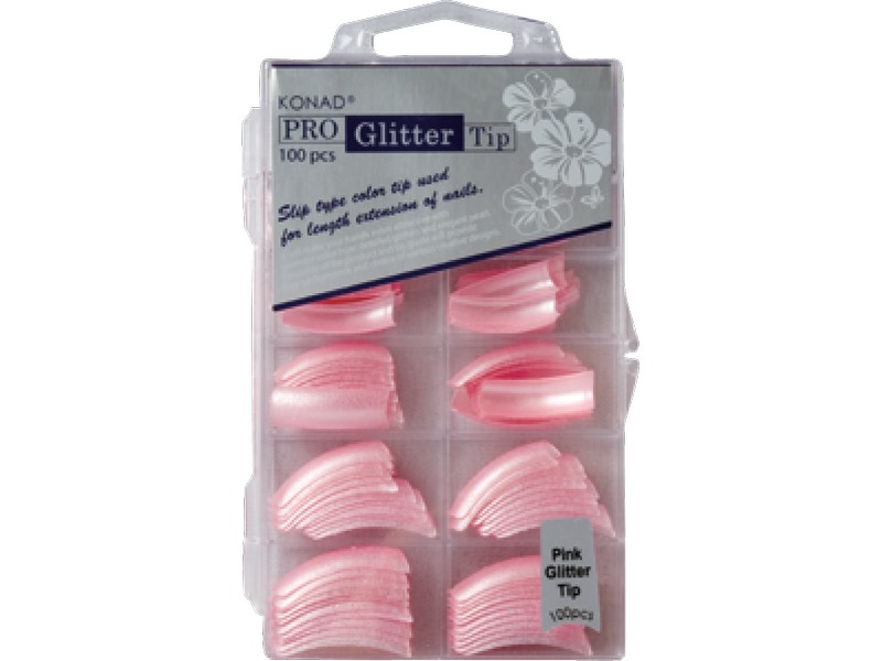 Pro Glitter 100 tip - Pink