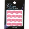 Glam sticker manicura francesa. Rosa