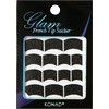 Glam sticker manicura francesa. Negro