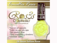 Esmalte Roses: 08 NEON YELLOW ROSE