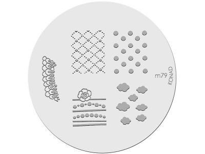 Placa de diseños KONAD. m79