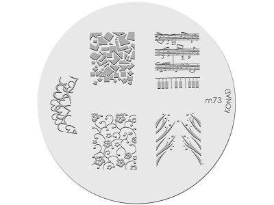 Placa de diseños KONAD. m73