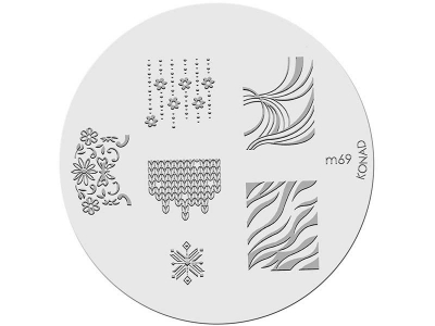 Placa de diseños KONAD. m69