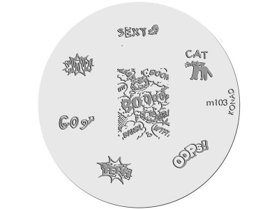 Placa de Diseños KONAD. m103
