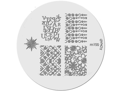 Placa de Diseños KONAD. m100