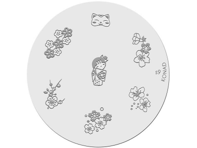 Placa de diseños KONAD. s09