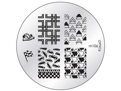 Placa de diseños KONAD. m106