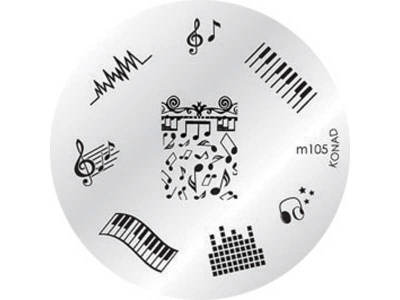 Placa de diseños KONAD. m105