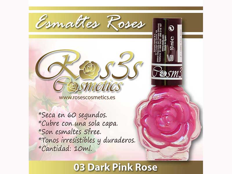 Esmalte Roses: 03 DARK PINK ROSE